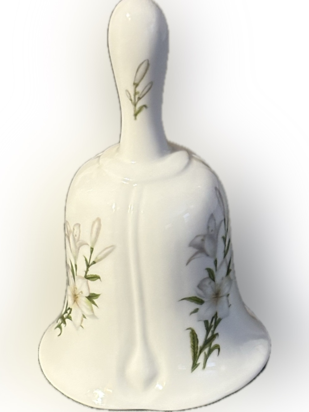 Shafford Fine Bone China Bell with Paper-white Flowers